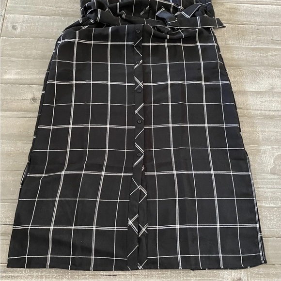 Banana Republic Factory Windowpane Midi Dress - Picture 2 of 2